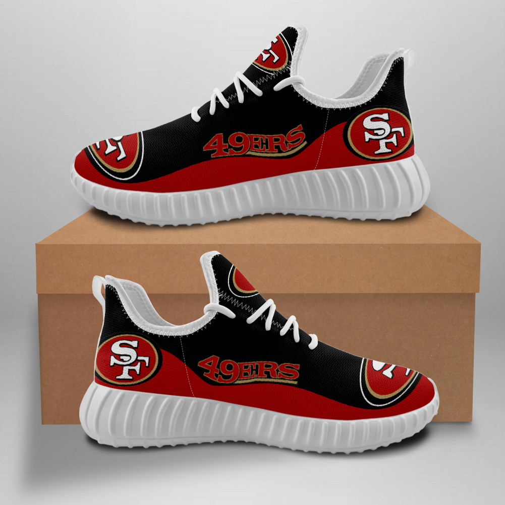 Men's NFL San Francisco 49ers Mesh Knit Sneakers/Shoes 004